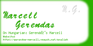 marcell gerendas business card
